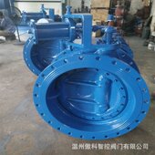 铸铁止回阀 H47XF DN200 止回阀 蝶式 10C 法兰微阻缓闭蝶式