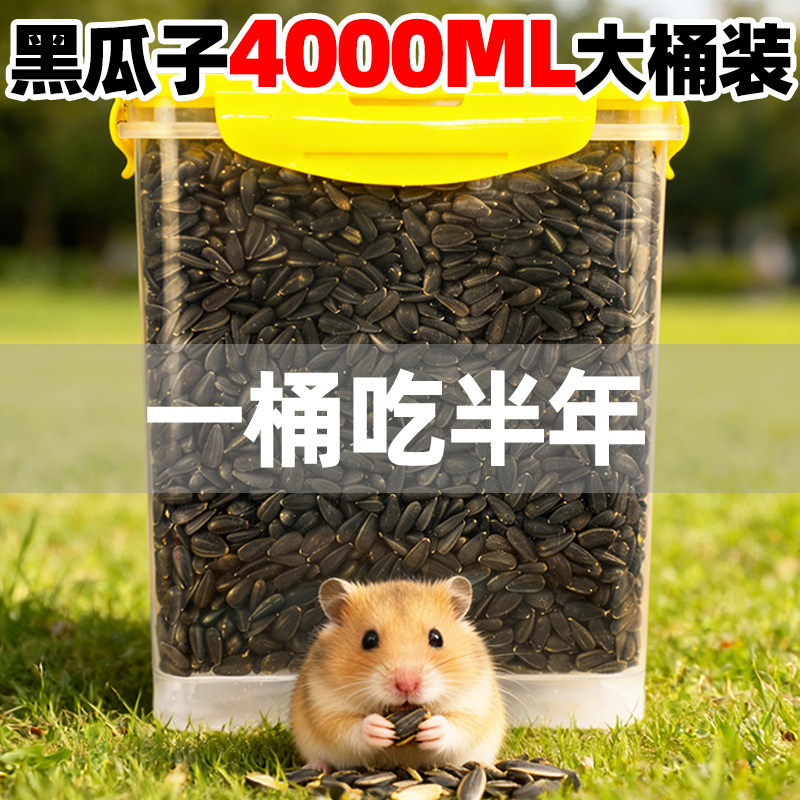 仓鼠油葵瓜子鹦鹉牡丹玄凤小瓜子食物鸟用葵花籽金丝熊专用粮食