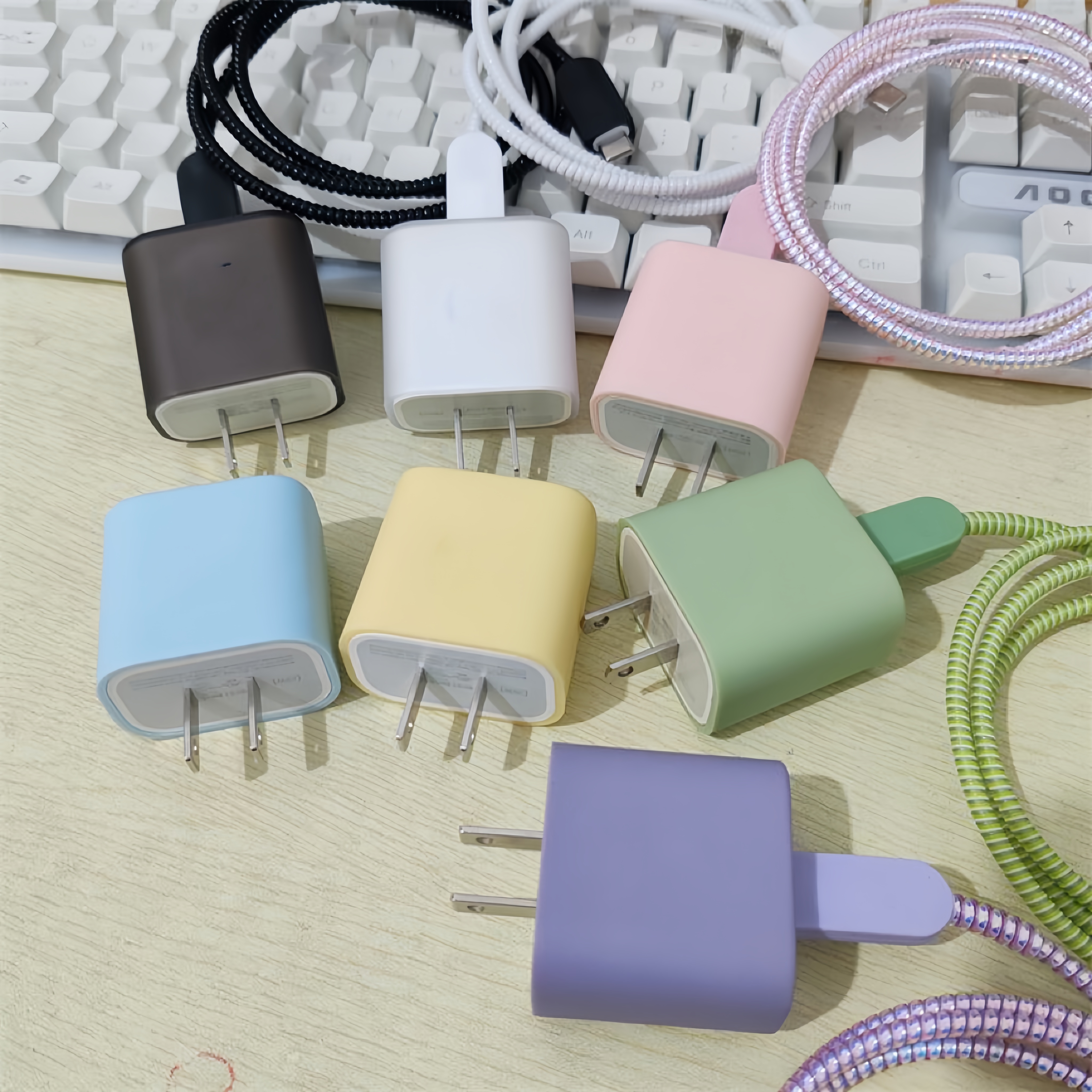 适用苹果15充电器pd线保护套
