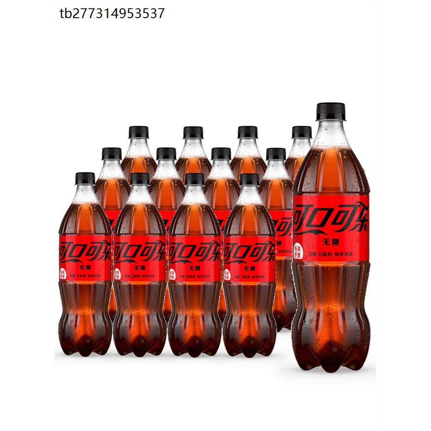 可口可乐无糖888mlx12瓶装零度汽水碳酸饮料家庭分享装大瓶整箱