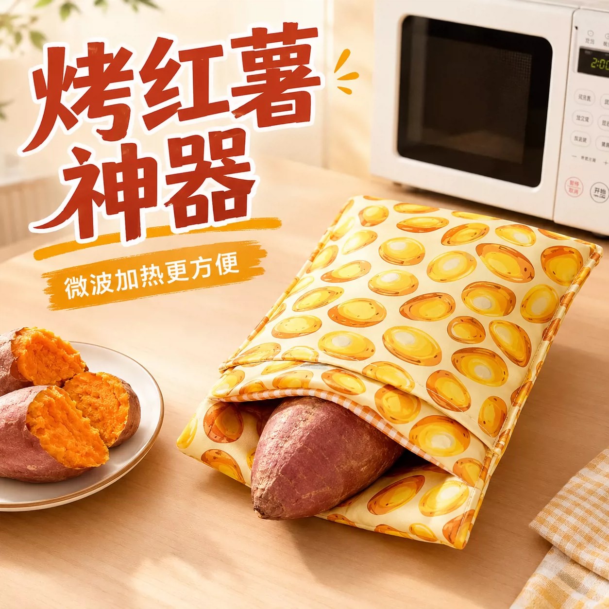 微波炉专用烤红薯袋可复用