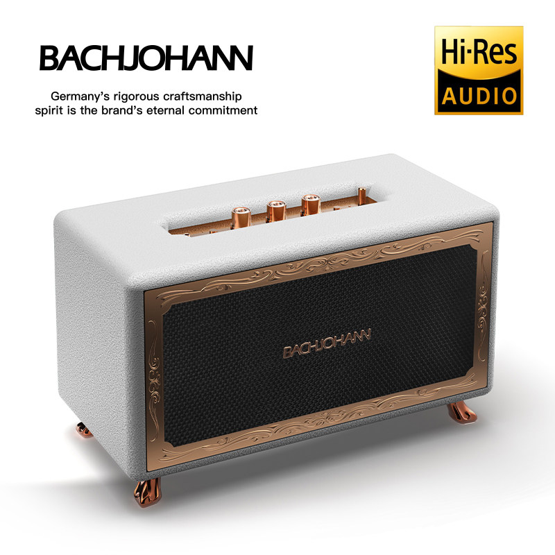 BACHJOHANN巴赫家用复古蓝牙音响箱无线古典重低音炮客厅功放机