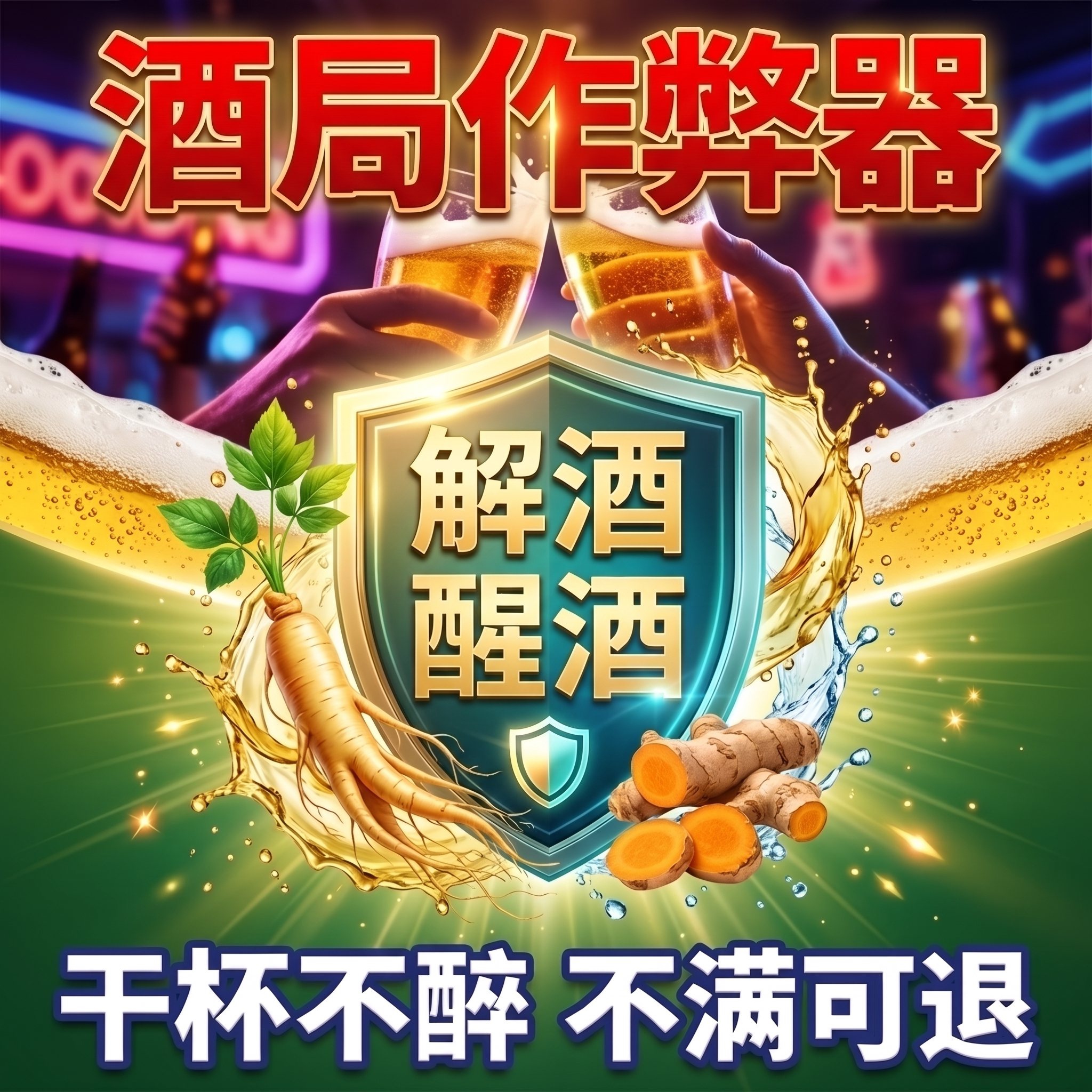 葛根枳椇子解酒片好物搭配解酒药护肝片快速醒酒一名第不醉糖神器