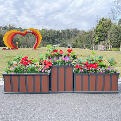 隔断花架铝合金花盆户外庭院组合