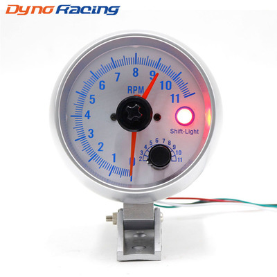 汽车改装转速表 3.75英寸 0-11000 Rpm 仪表转速表双指针汽车仪表