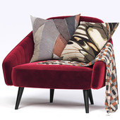 北欧现代设计师单人酒店洽谈区网红休闲沙发公寓卧室美式 单人沙发