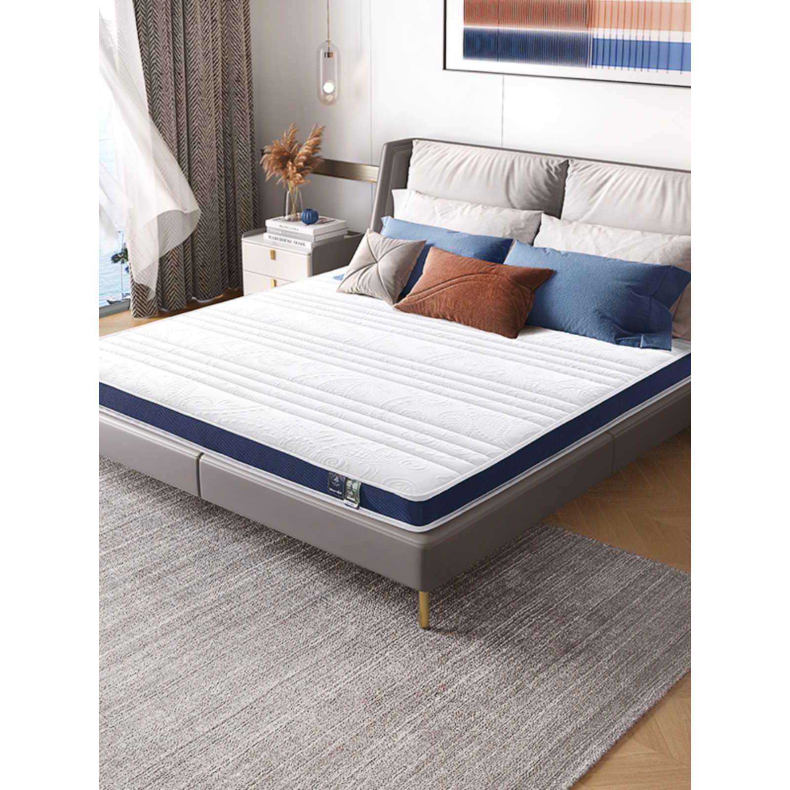 天坛床垫棕垫偏硬折叠天然椰棕棕榈乳胶防螨环保家用硬床垫子