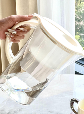 家用过滤冷水壶大容量塑料耐高温防摔果茶壶办公室凉白开水壶套装