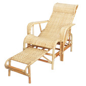 躺椅午睡椅真藤椅子办公室午睡懒人阳台家用藤条编老人午休闲凉椅