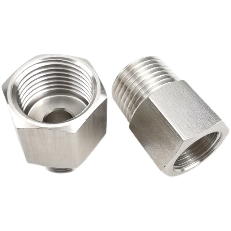 304不锈钢内外丝转换接头 压力表内外螺纹 M20/14*1.5转234分补芯