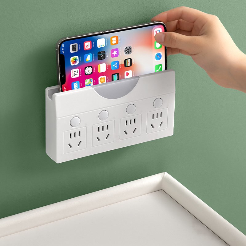 智能方形多功能插座转换器多孔无线一转二三四插头家用牛插板