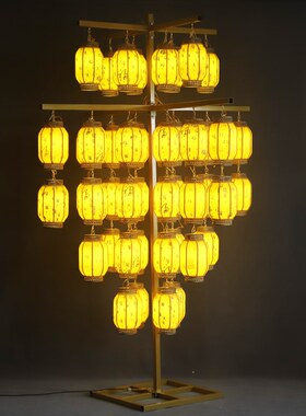 婚庆中式发光灯笼路引仿古汉唐婚礼结婚舞台布置商场活动道具摆件