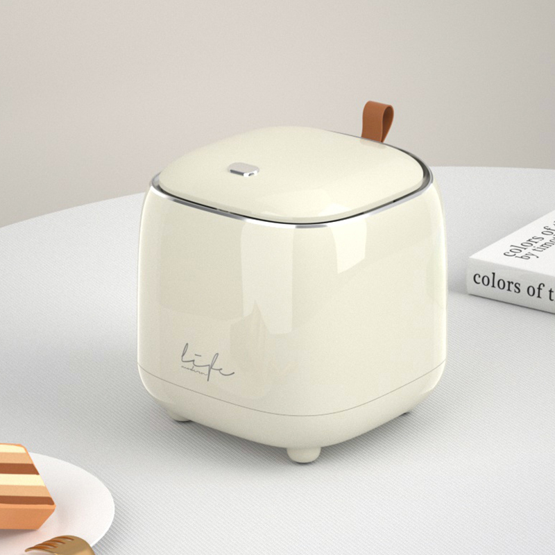 桌面垃圾桶轻奢迷你办公室桌子茶几化妆家用小号放在桌上的收纳桶