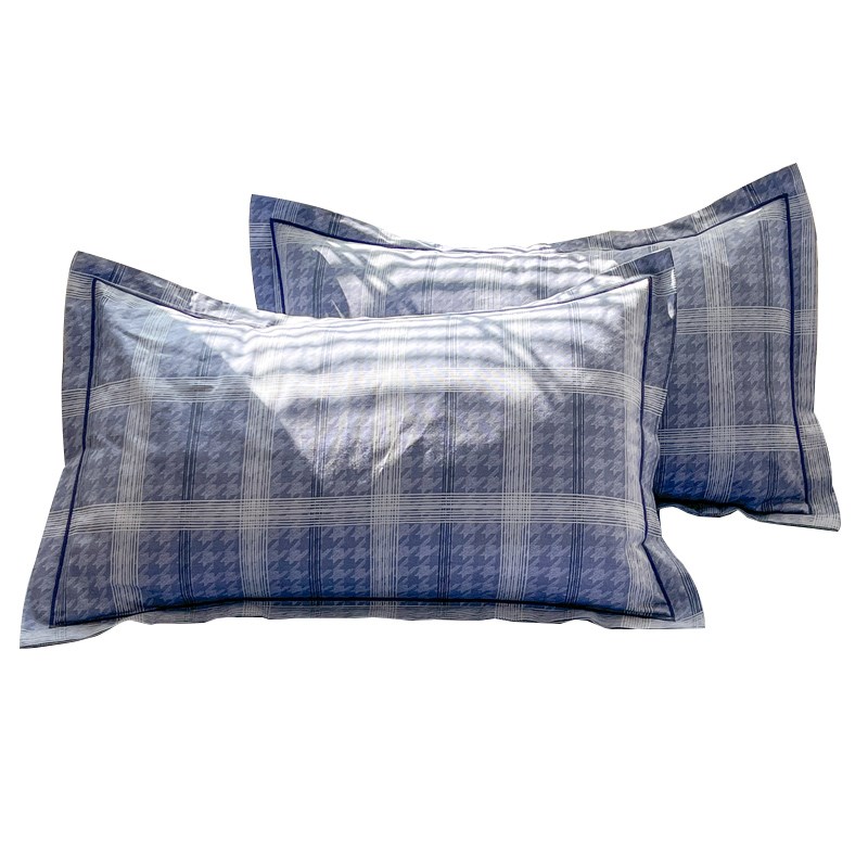 A类纯棉老粗布枕套48cmx74cm一对装枕芯内胆套夏季家用单只防头油