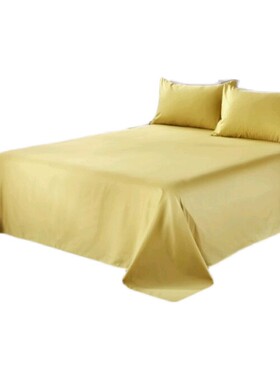 新款100支长绒棉直角床单250245纯棉纯素色300245可定做尺寸