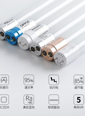 单端LED灯管特色用途宽压85-110-265V灯管彩色红色绿色荧光低压灯