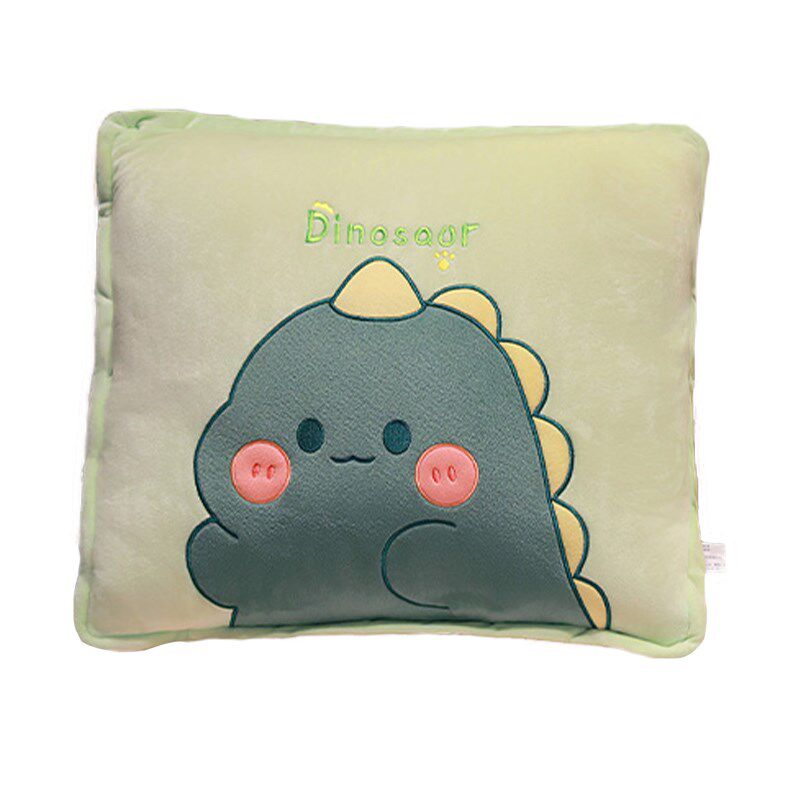 恐龙抱枕被子两用办公室午睡毯子二合一枕头车载被加厚夏凉被靠垫
