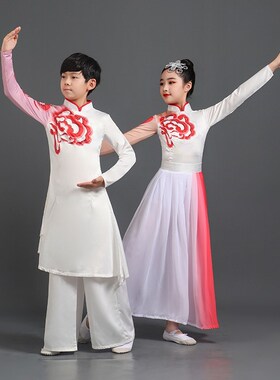 红色摇篮舞蹈演出服盛世红姿中国风古典舞蹈珊瑚颂弄闲晖扇子表演