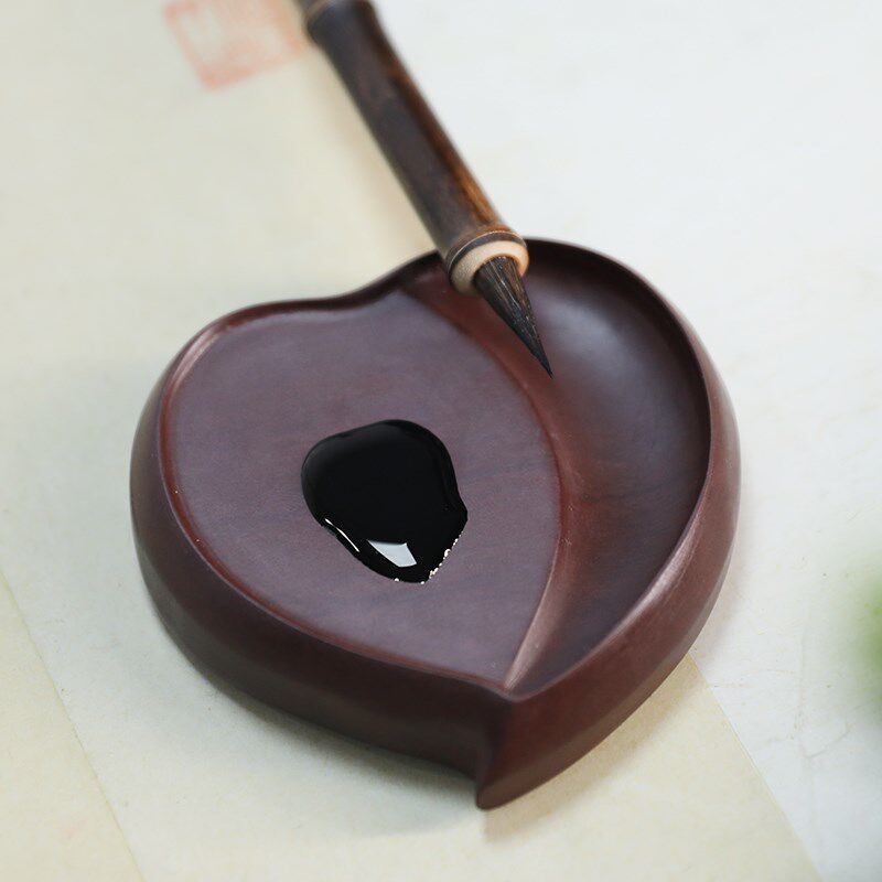 【西泠印社】端砚砚台礼盒书法专用墨条磨墨天然石头原石毛笔书画