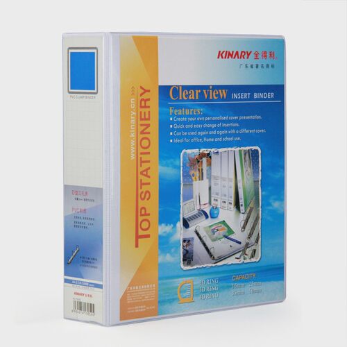 金得利5503D/5504D/5502D 2寸快捞夹D型3孔4孔2孔PVC纸板活页夹A4