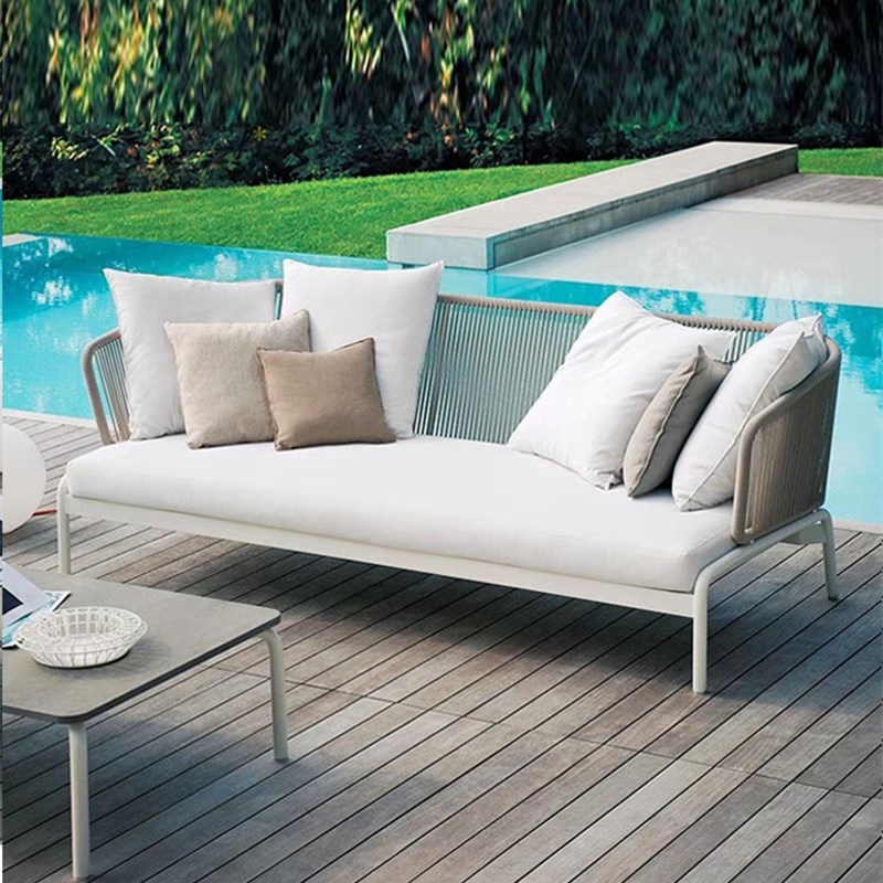 北欧户外沙发家具露天阳台藤编椅样板房防晒庭院酒店藤椅休闲组合