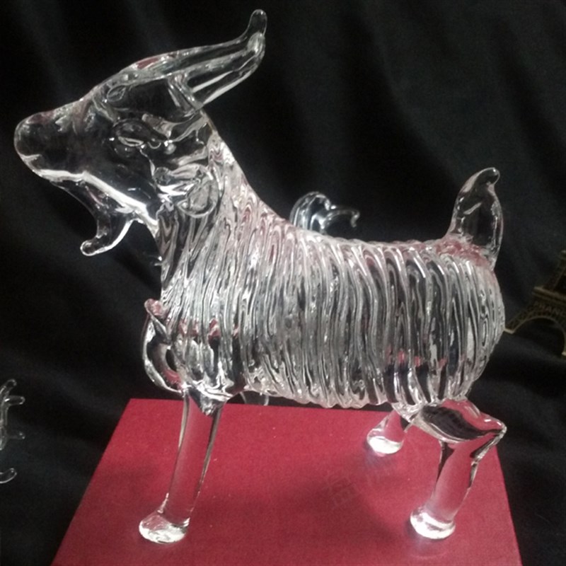 12生肖水晶十二礼品属相小摆件玻璃全套鼠牛虎兔龙蛇马羊猴鸡狗猪