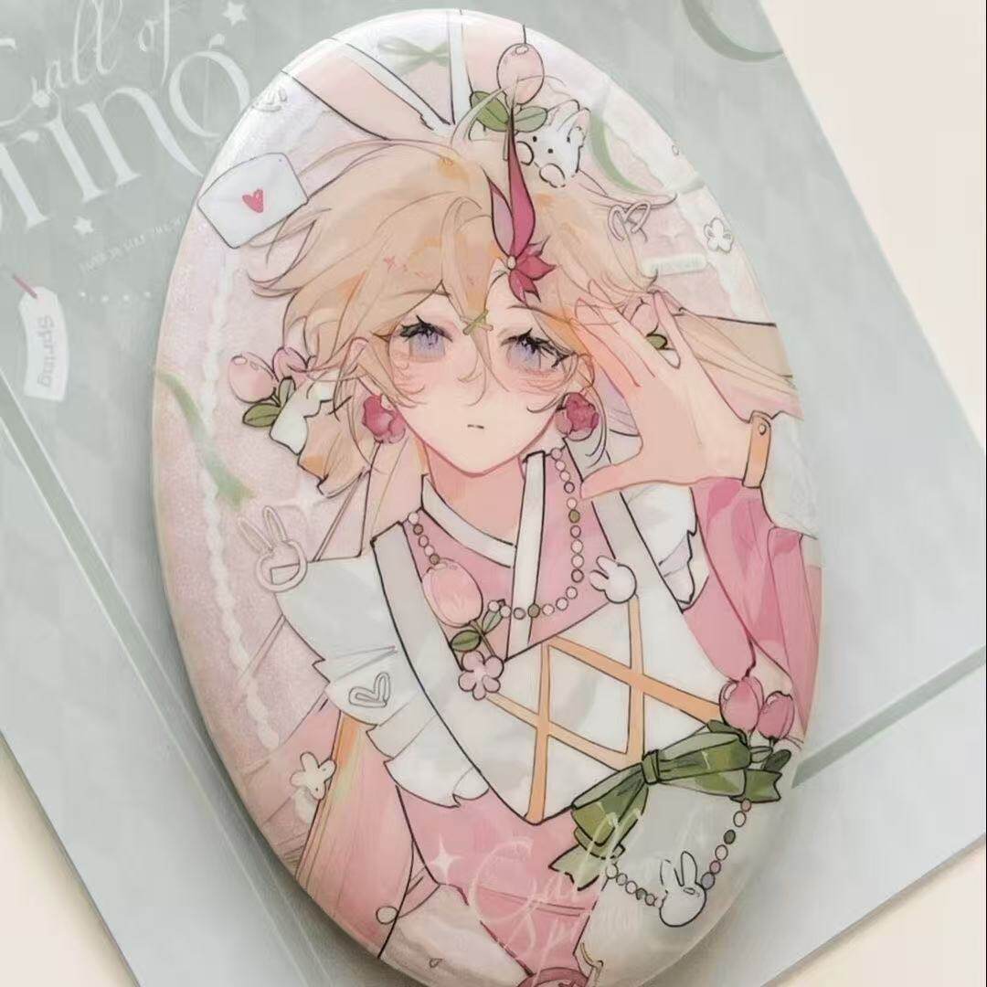 新款代号鸢周边如鸢张郃椭圆形吧唧卡通送朋友闺蜜装饰饰品收藏