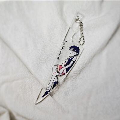 Omori周边阳阳刀阳水果刀亚克力挂件钥匙扣包装饰送朋友新年礼物