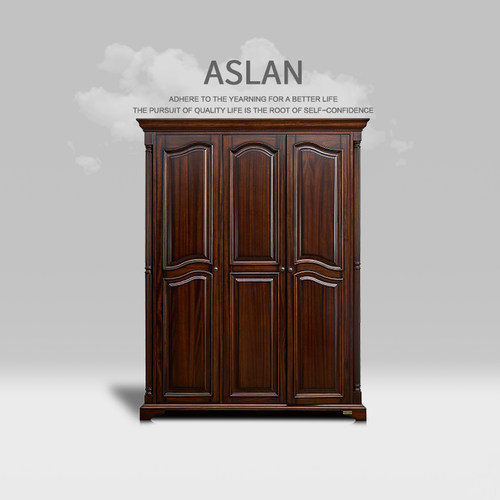 艾诗蒂美式复古卧室全实木衣柜