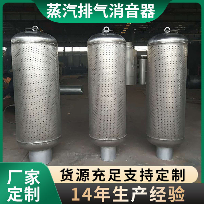 蒸汽排放消声器不锈钢排汽消声器高压放散放空消音器放空管道厂家