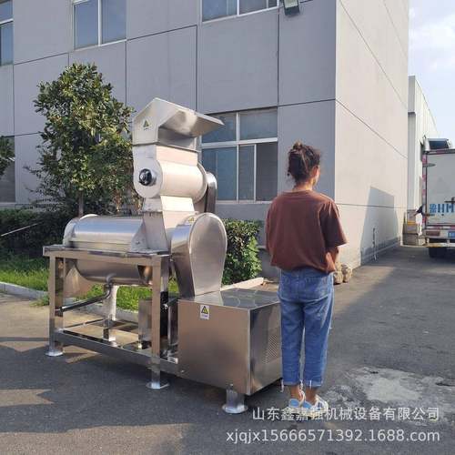 商用蓝莓果汁机胡萝卜番茄金桔大型螺旋榨汁机果蔬原汁加工设备