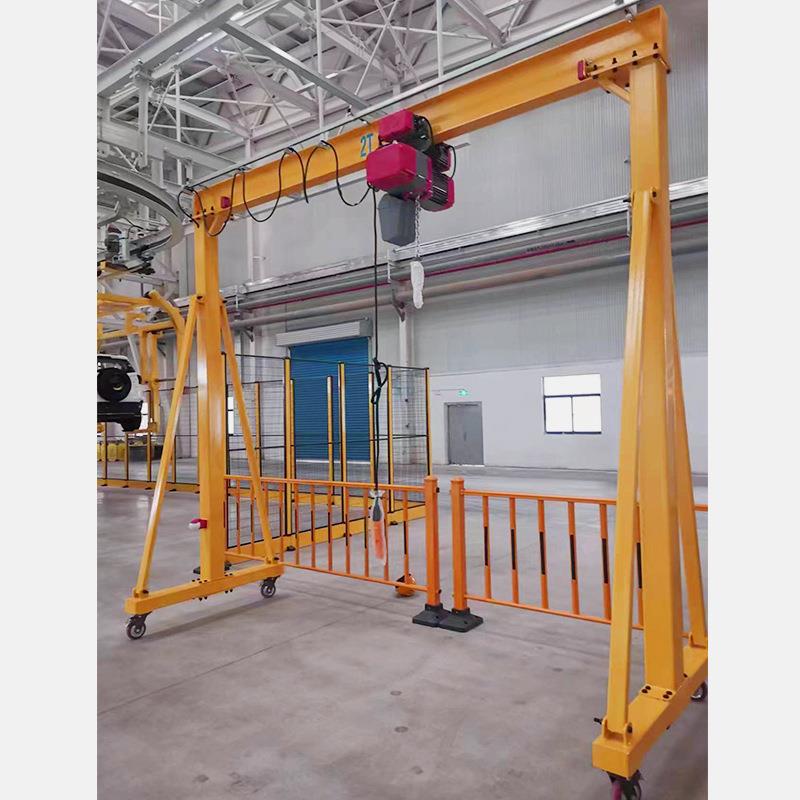 FT5厂家供应简易移动手推移动龙门架1T起重升降手推龙门吊