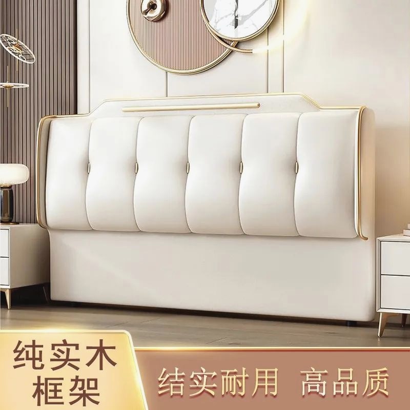 速发床头软包2024新款轻奢一体落地床头板超薄背板单买床头靠背