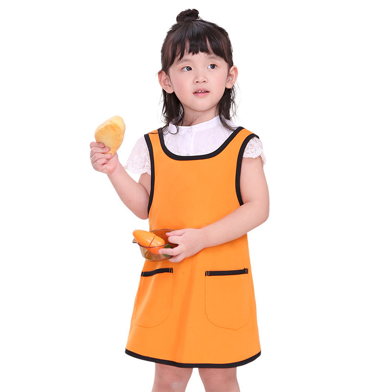 速发幼亲园小画儿童围裙孩画衣 儿子可爱无袖美术防污宝宝罩衣
