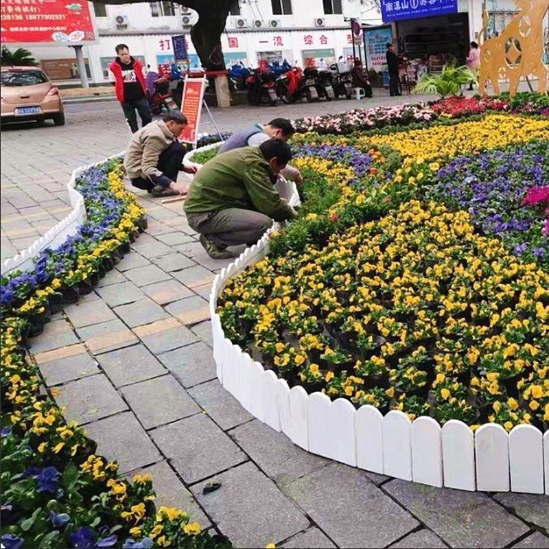 速发花园防腐木栅栏围栏户外庭院小篱笆室外花坛插地木桩围墙护栏
