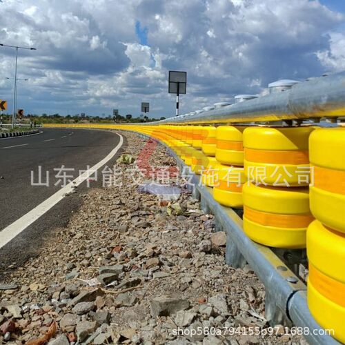 速发厂家直销桶道省道高 公路滚国滚筒安全防护栏速旋转式防撞护
