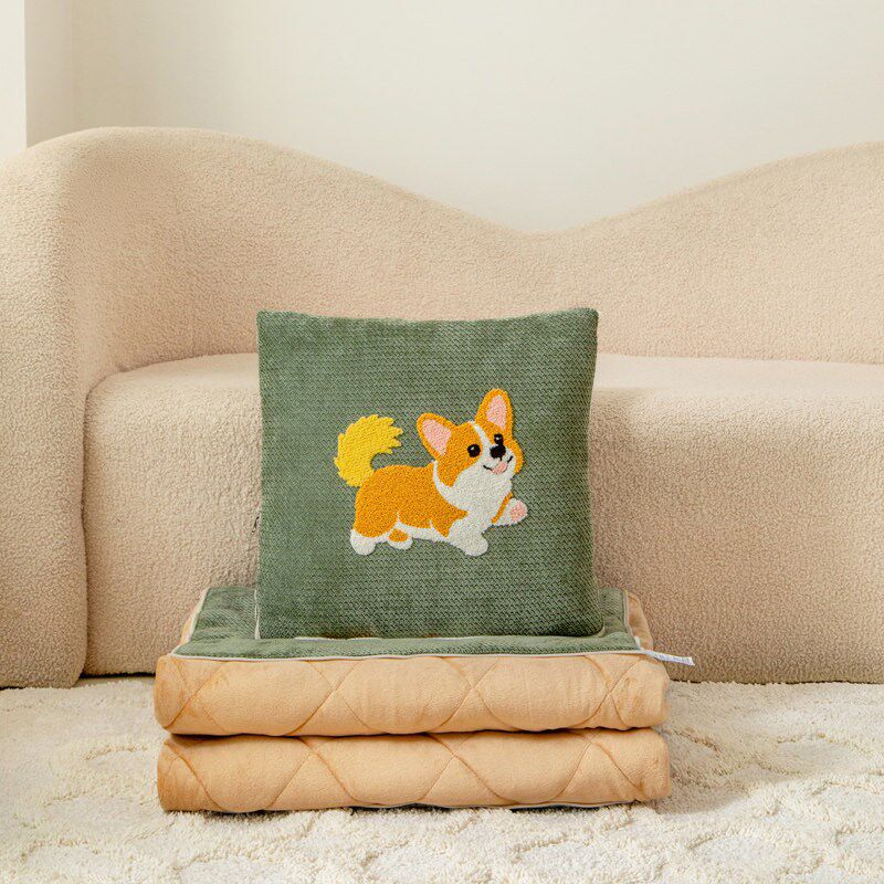 速发抱枕被子两用个性可爱办公室午睡空调毯子沙发靠枕被车用靠垫