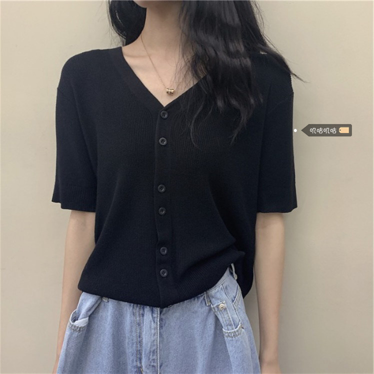 速发大码薄款针织开衫夏装202新款妹胖上宽松V领防晒外套妹衣