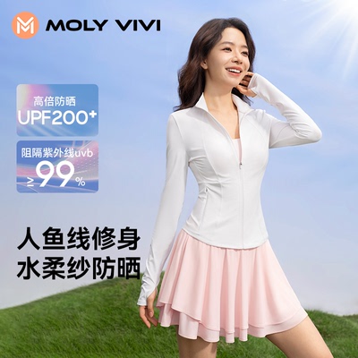 molyvivi羽毛球运动服装春夏新款