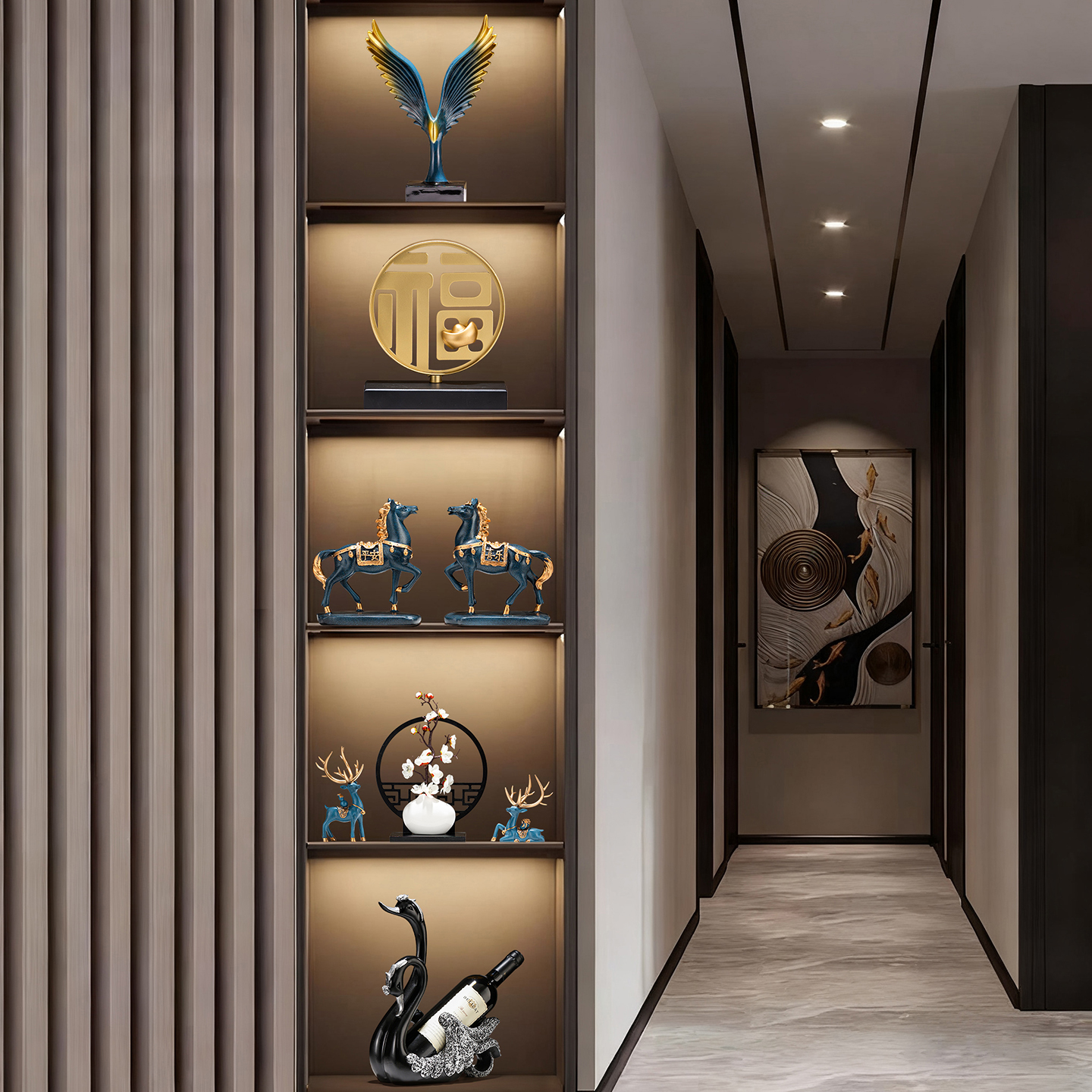 轻奢高端大气上档次摆件