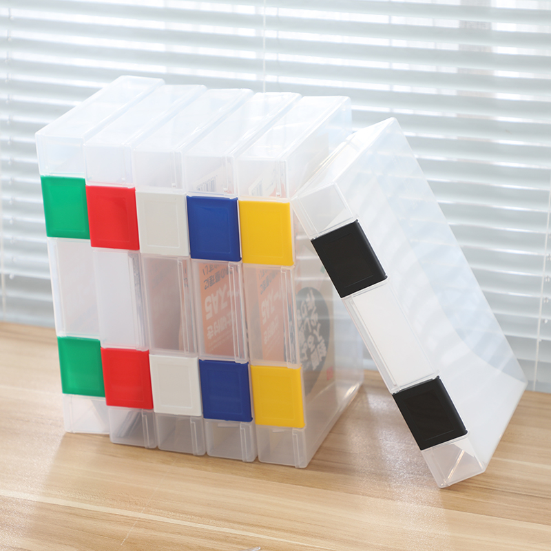 透明a5厚款文件夹塑料盒桌面收纳盒办公用品资料票据合同整理夹