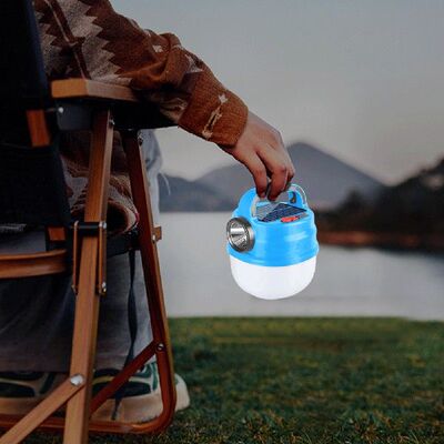 好货USB Emergency Lamps Multifunctional Solar Hanging Lamp