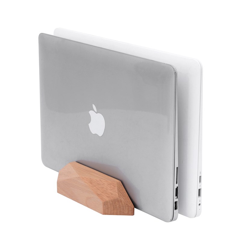 macbook底座支架笔记本ipad立式电脑架散热竖立架木质桌面收纳