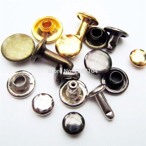 极速50set High Quality Metal Double Cap Round Rapid Rivet Sp