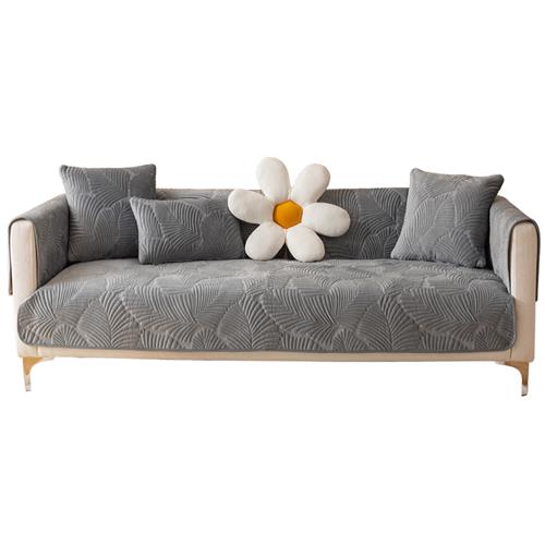 沙发垫四季通用21新款现代简约防滑坐垫皮沙发短毛绒套罩全包盖布