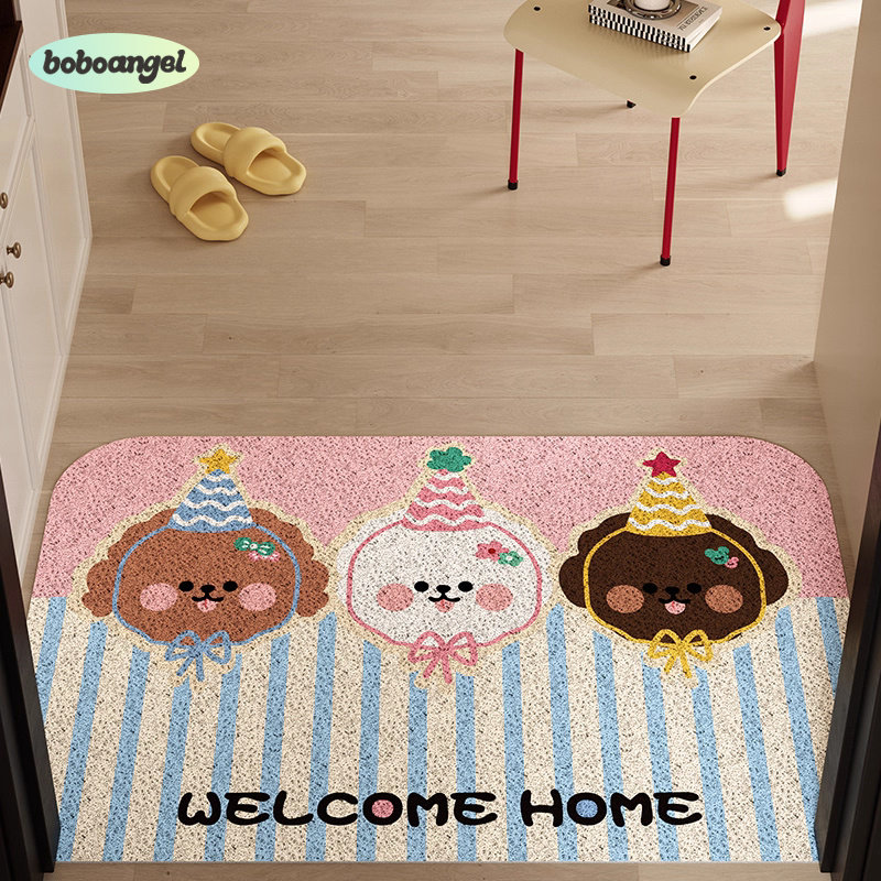 Hi皮小狗入户门地垫门口进门脚垫可裁剪丝圈进户门垫可擦防滑地毯,居家布艺,家用脚垫,淘宝优惠券,粉丝福利购,淘宝优惠卷