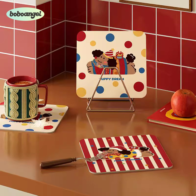 小狗麦琪小狗皮革吸水杯垫锅垫碗垫餐桌耐高温隔热垫砂锅垫防烫垫,居家布艺,餐垫,淘宝优惠券,粉丝福利购,淘宝优惠卷