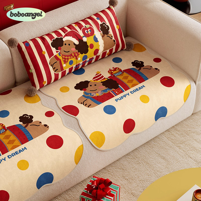 美式复古卡通分体式异形沙发垫