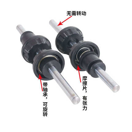 光杆快速锁头夹头无动力轴心锁自锁紧装顶锥放线旋转包FLB-Tens-T