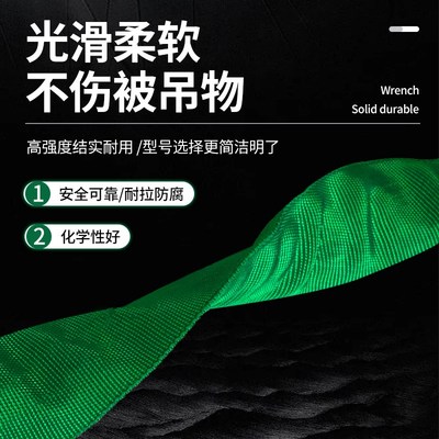 河北巨力索具W01扁平双扣6倍吊装带起重吊带1/2//4/5吨W02W0W05